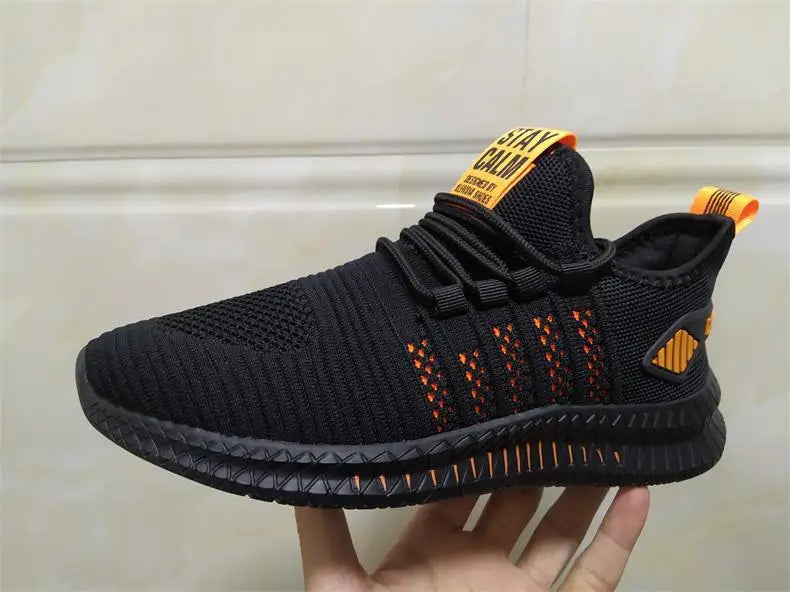 Fashion Sneakers Lightweight Men Casual Shoes Breathable Male Footwear Lace Up Walking Shoe - Tasawoq