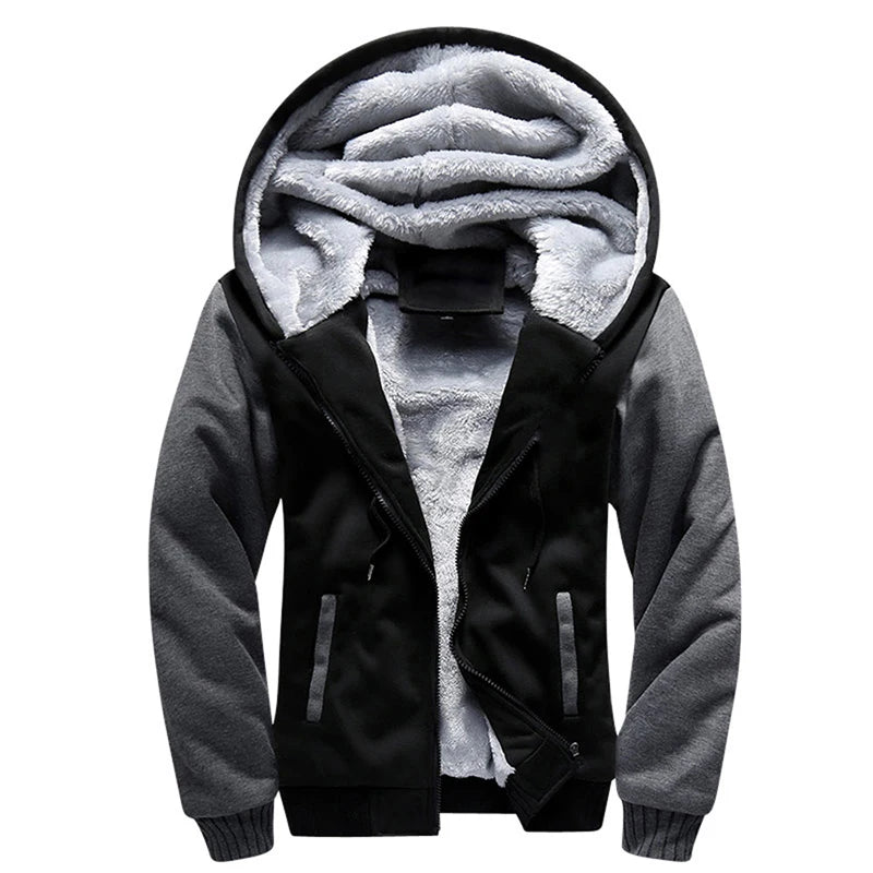 Men's Jacket Camouflage Thicken Winter Jackets for Men Fleece Long Sleeve Coat Man Casual Hoodies Streetwear Men's Coats - Tasawoq
