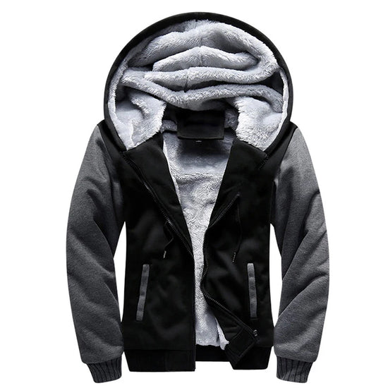Men's Jacket Camouflage Thicken Winter Jackets for Men Fleece Long Sleeve Coat Man Casual Hoodies Streetwear Men's Coats - Tasawoq