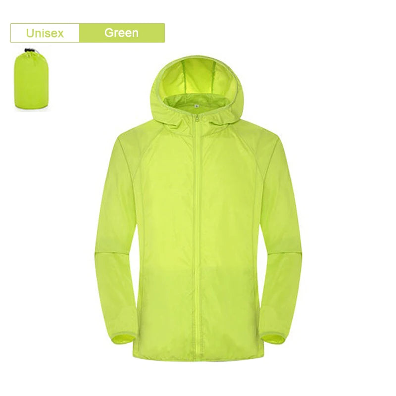 Men Women Hiking Jacket Waterproof Quick Dry Camping Hunting Clothes Sun-Protective Outdoor Sports Coats Anti UV Windbreaker - Tasawoq
