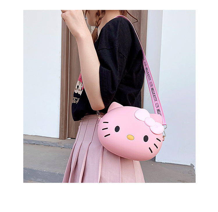 11cm/19cm Hello Kitty Crossbody Bags For Women Kawaii Messenger Bag Travel 3d Shoulder Small Purse Phone Bag Girlfriend Gift - Tasawoq