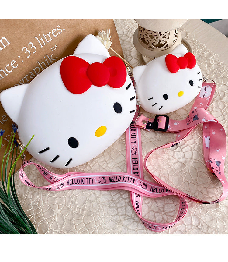 11cm/19cm Hello Kitty Crossbody Bags For Women Kawaii Messenger Bag Travel 3d Shoulder Small Purse Phone Bag Girlfriend Gift - Tasawoq