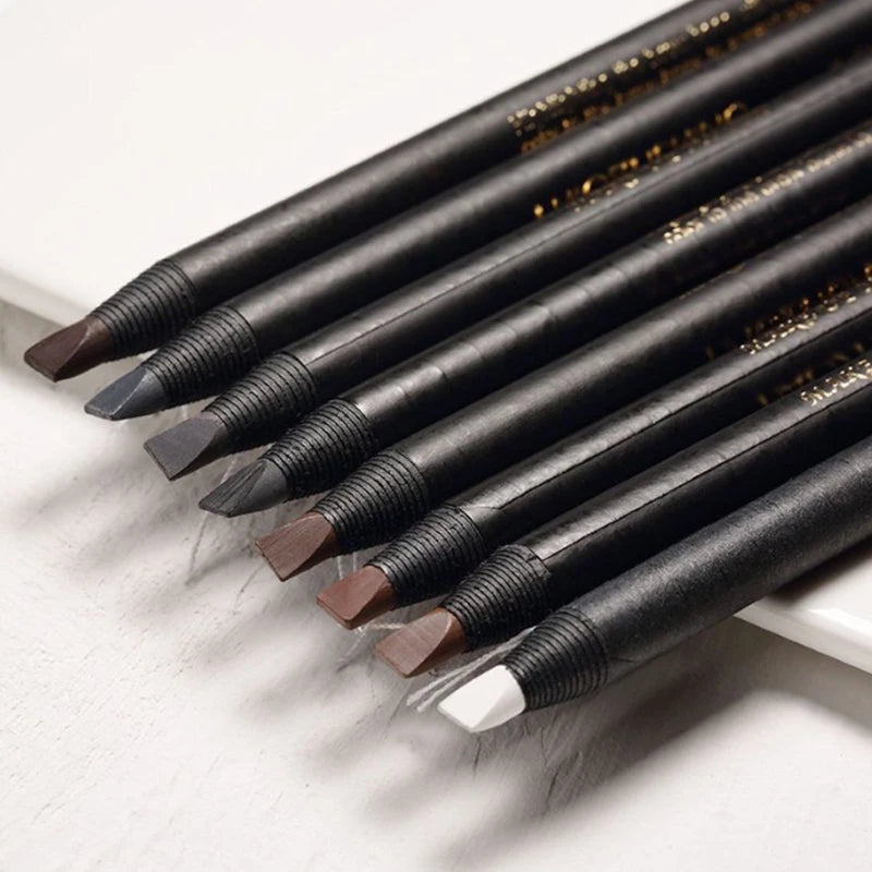 1PC Eyebrow Pencil Waterproof Microblading Eyebrow Pen Tint Tattoo Eyebrows Makeup 6 Colors Natural Long Lasting Eye Brow Pencil - Tasawoq