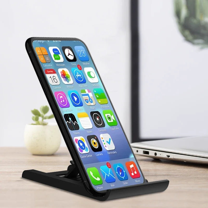 Desktop Phone Holder Stand Foldable Portable Tablet Stand Desk Lazy Bracket For iPhone 13 Pro iPad Mobile Phone Tablet below 12" - Tasawoq