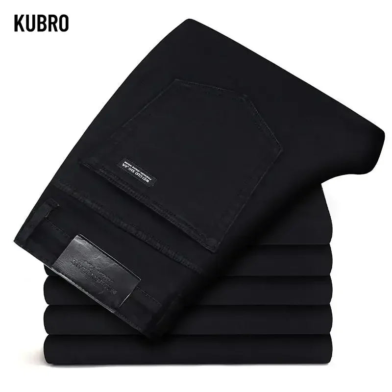 Men Classic Advanced Fashion Brand Jeans Jean Homme Man Soft Stretch Black Biker Masculino Denim Trousers Mens Pants Overalls - Tasawoq