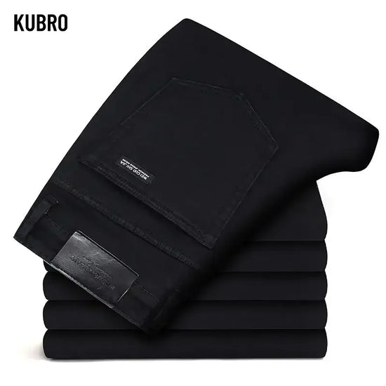 Men Classic Advanced Fashion Brand Jeans Jean Homme Man Soft Stretch Black Biker Masculino Denim Trousers Mens Pants Overalls - Tasawoq