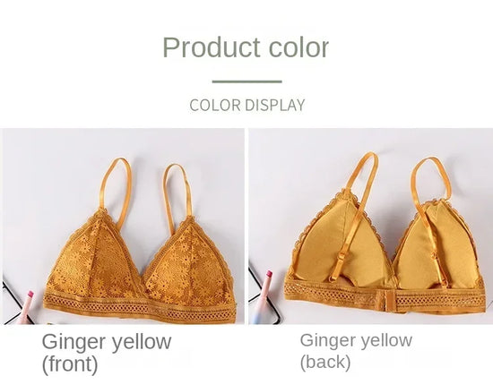 Sexy Floral Lace Bra Top For Women Push Up Female Lingerie breathable Bralette Removable Pad Thin Fashion New Wireless Bras - Tasawoq