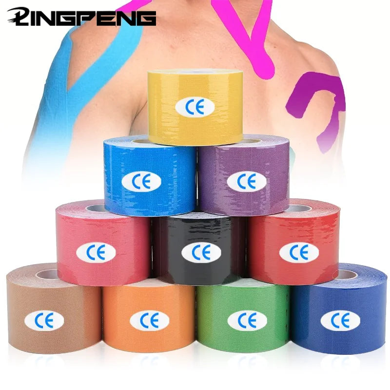 Waterproof Kinesiology Tape for Sports and Muscle Support – 5m Roll - Tasawoq