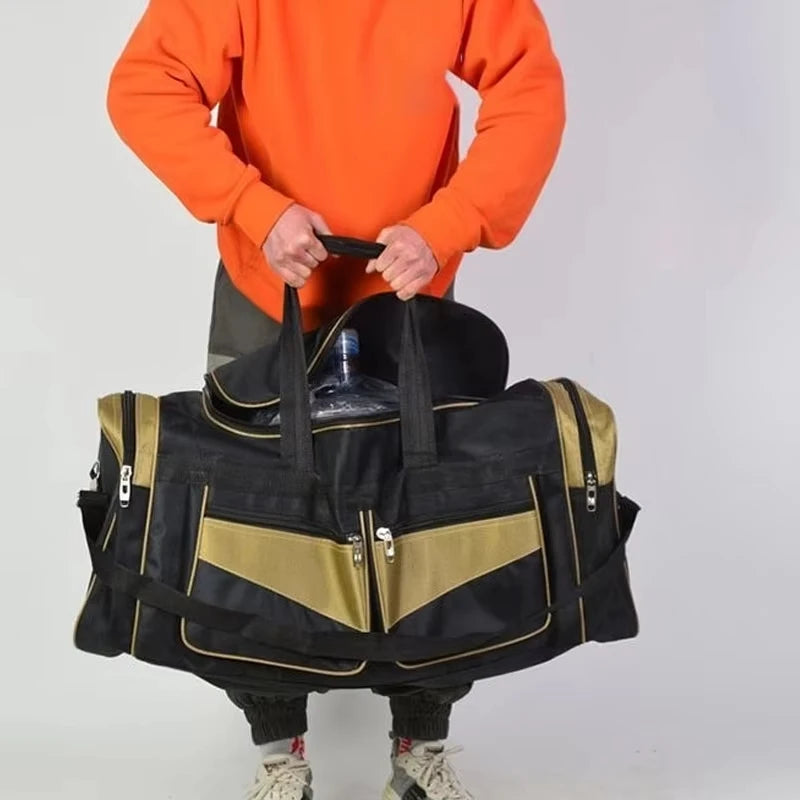 Luggage Travel Bag Gym Fitness Handbags for Women Men Outdoor Sports Shoulder Large Storage Duffel Training Long Distance Bag - Tasawoq