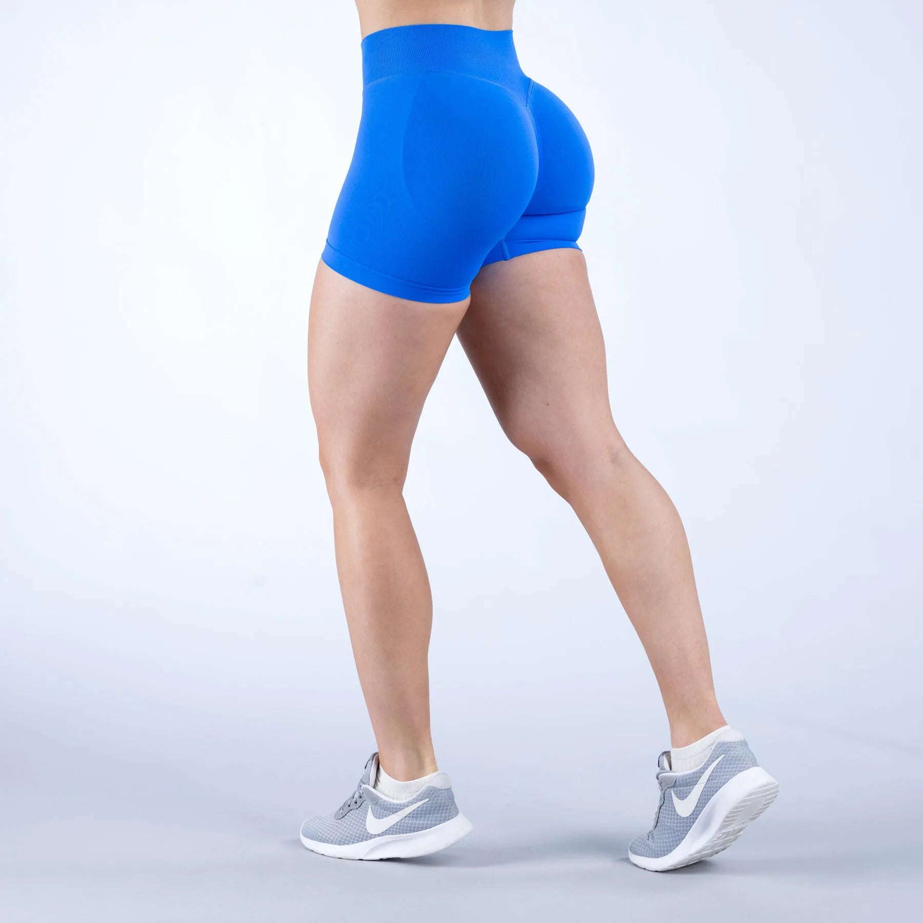 NCLAGEN Women Low Rise Impact Shorts Sports Workout Gym Running Seamless Leggings Scrunch Booty Hip Lifting Yoga Biker Shorts - Tasawoq