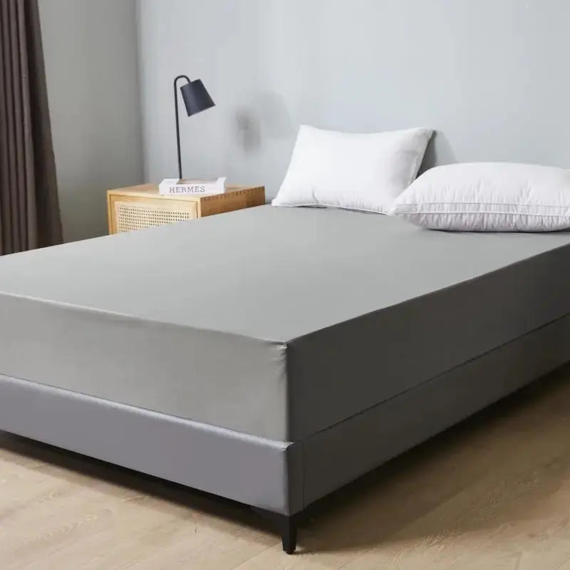 Safe Waterproof Mattress Protector, Soft Comfortable Breathable Solid Color Bedding Mattress Cover Fitted, Machine Washable - Tasawoq