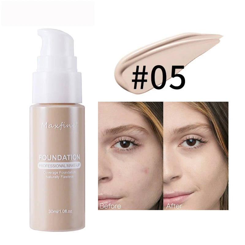 Liquid Foundation Effective Concealer Waterproof Sweat-resistant Makeup Professional Cosmetics - Tasawoq