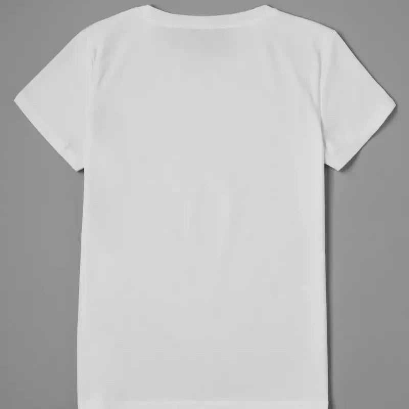 Women's T Shirt Summer Fashion Girl Bag Printed Ladies T-shirt Casual Short Sleeve Female Clothing Top Tee White T-shirt - Tasawoq