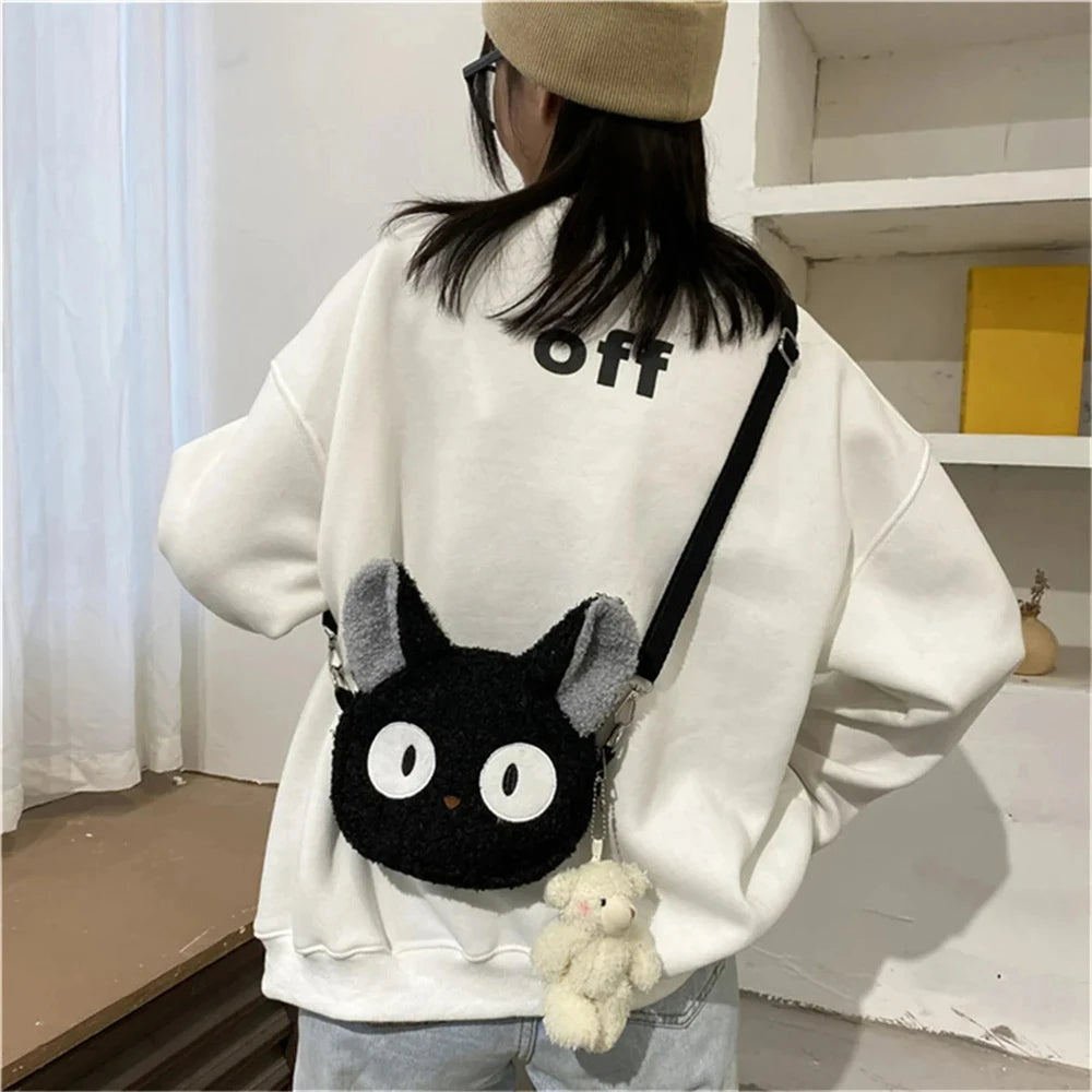 Japanese Style Kawaii Bag Women Cartoon Plush Shoulder Bag for Women New Crossbody Bag Small Phone&Purse Bag Bolsa Feminina - Tasawoq