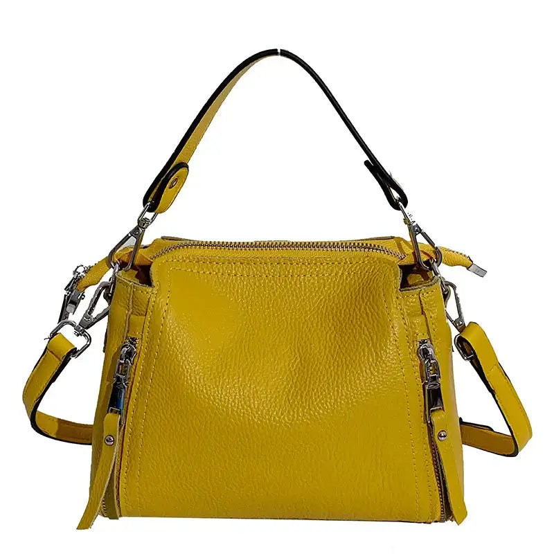 100% Genuine Leather Women Handbags Cowhide Women Shoulder bag Fashion Luxury Ladies Messenger Bags High Quality Female Tote bag - Tasawoq