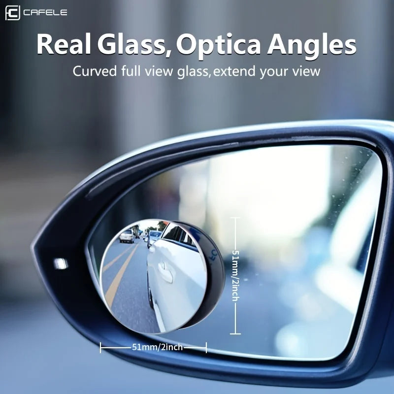 2pcs Blind Spot Mirror Car Rearview Mirror HD Adjustable-Degree Convex Glass Universal Car Assecories Broaden Horizons
