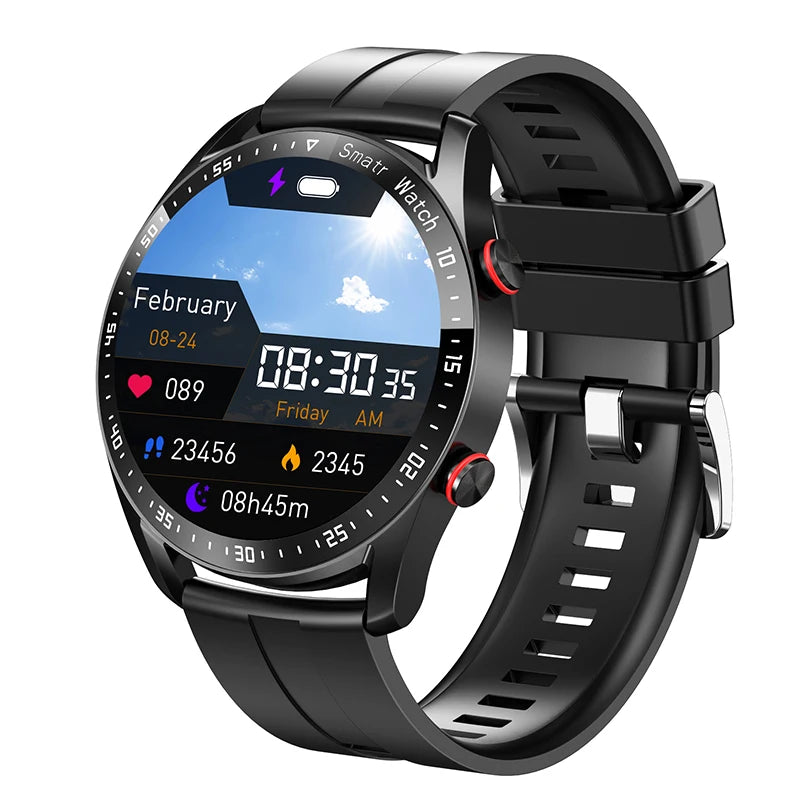 ECG+PPG Bluetooth Call Smart Watch Men Laser Health Blood Pressure Fitnes Sports Watches Man Sports Waterproof Smartwatch+Box - Tasawoq