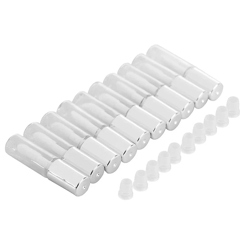 10pcs 1.2ML Empty Lip Gloss Tube Plastic Refillable Bottles Liquid Lipstick Container lipgloss Sample Bottle - Tasawoq