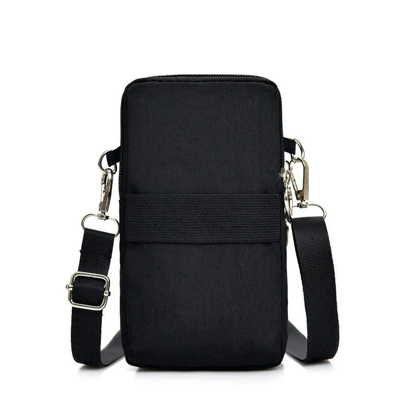 Portable Shoulder Bags Nylon Waterproof Women Mobile Phone Bags Mini Female Messenger Purse Lady Wallet Female CrossBody Bag - Tasawoq