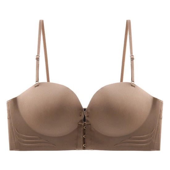 FINETOO Front Closure Sexy Push Up Bra Women Invisible Bras Underwear Lingerie For Female Brassiere Strapless Seamless Bralette - Tasawoq