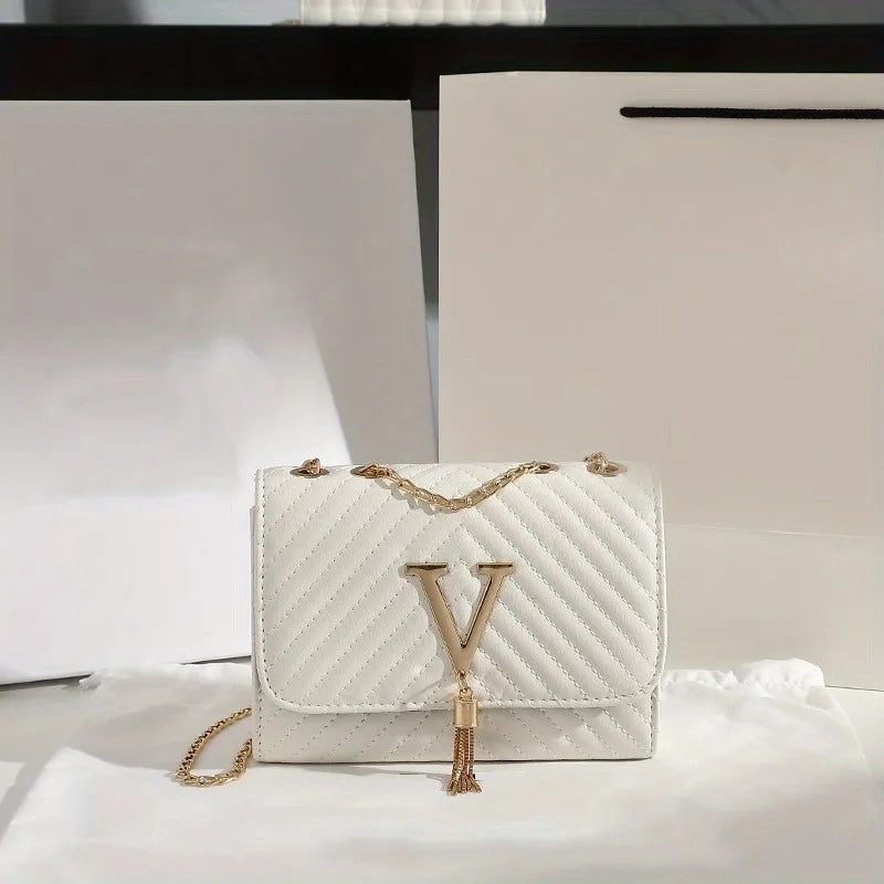 Embroidery Women Crossbody Bag Thread Luxury Handbag Shoulder Bags Brand Sequined Tassel Clutch Small Bag and Purse Party - Tasawoq