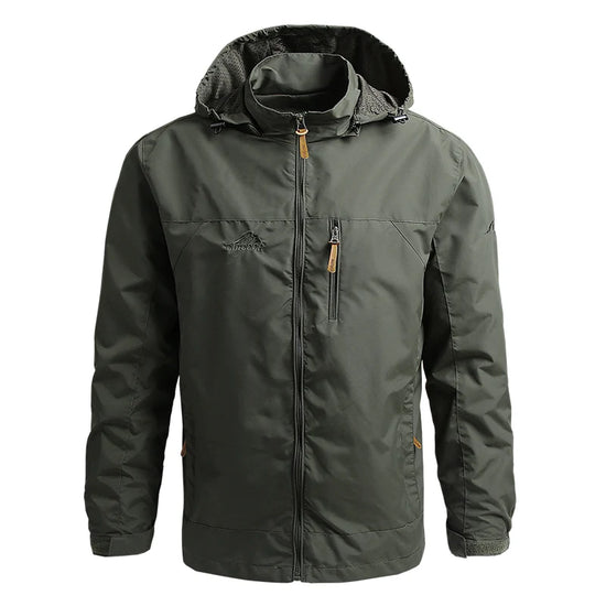 2024 Winter Jacket Fashion Coat Hoodies Camping Hiking Jacket Men's Casual Waterproof Jacket Windbreaker Men Outerwear Clothes - Tasawoq