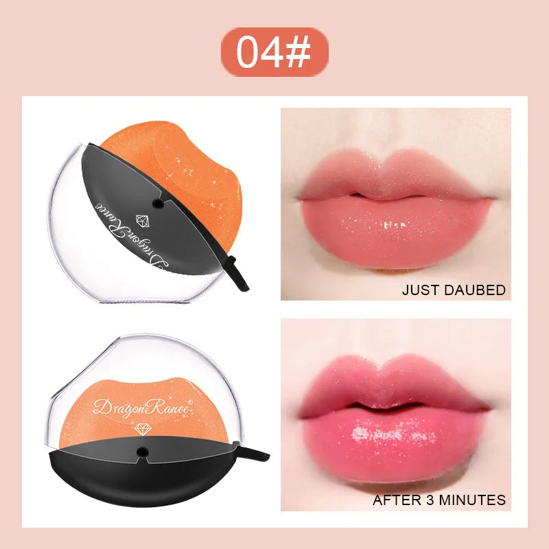 12-color lazy lip-shaped pearlescent fine glitter lipstick that is not easy to fade, warm and moisturizing, color-changing lazy - Tasawoq