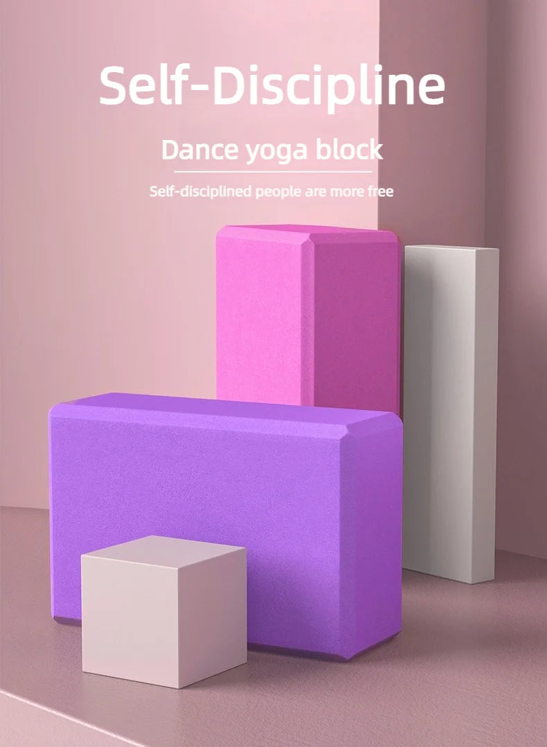 Yoga Blocks Gym Foam Brick Pilates Training Exercise Fitness Bolster Pillow Cushion Stretching Body Shaping Building Cubes - Tasawoq