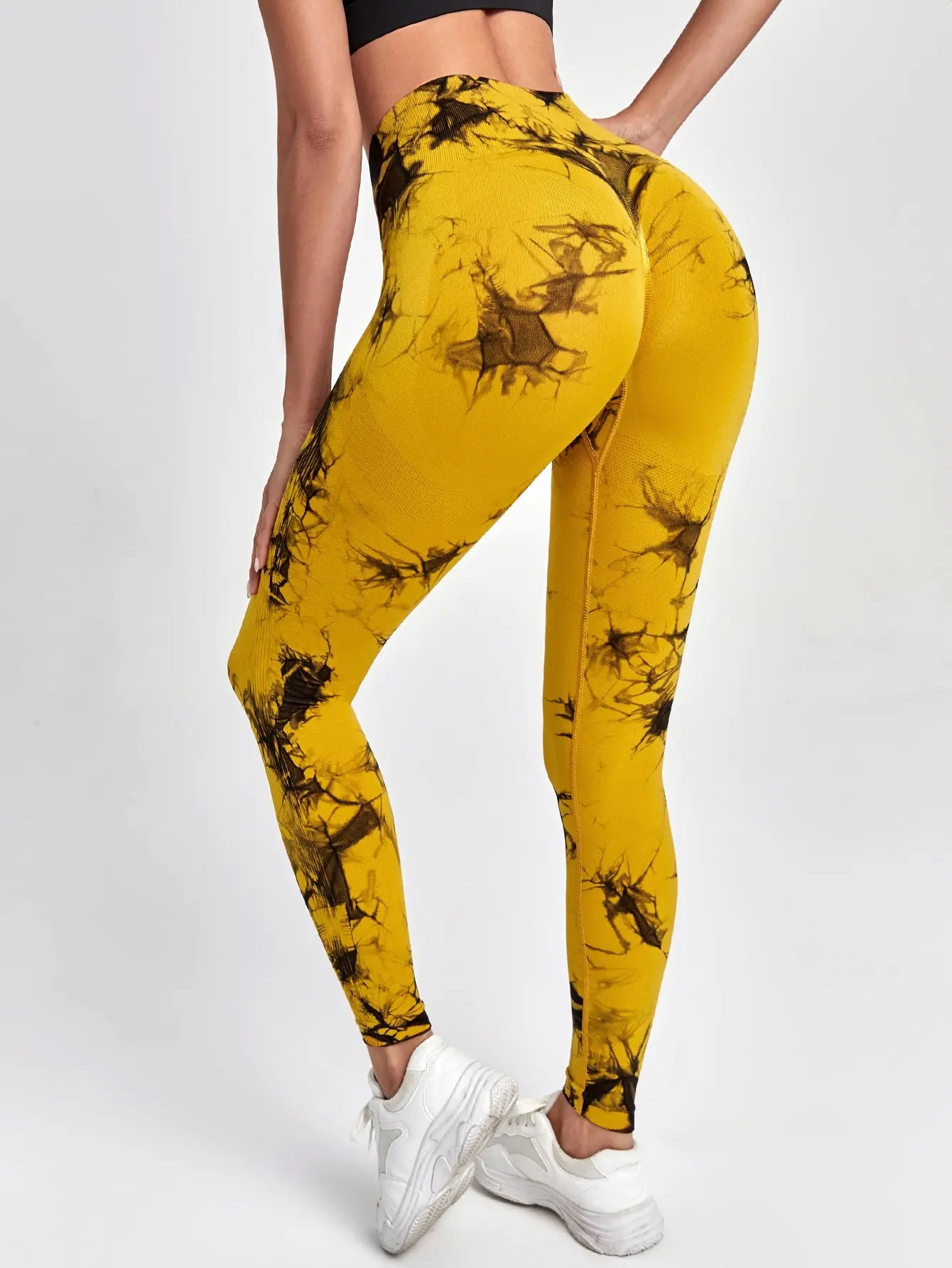 Tie Dye Yoga Pants Sport Leggings Women Seamless High Waist Push Up Woman Tights Fitness Workout Leggins Gym Clothing 2023 New - Tasawoq