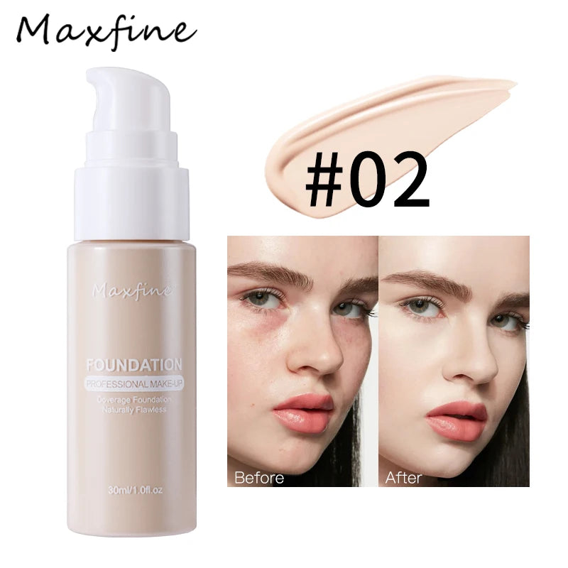 12-color liquid foundation, unparalleled wrinkle relieving and full coverage of high-definition liquid foundation, has a nourish - Tasawoq