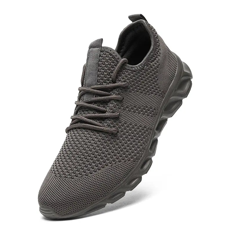 Men Casual Sport Shoes Light Sneakers White Outdoor Breathable Mesh Black Running Shoes Athletic Jogging Tennis Shoes - Tasawoq