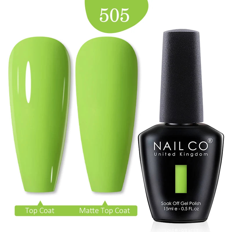 NAILCO Red Colors Series 15ML Nail Gel Polish Nail Supplies Semi Permanent For Nail Art Manicure Soak Off LED UV Hybrid Varnish - Tasawoq