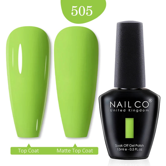 NAILCO Red Colors Series 15ML Nail Gel Polish Nail Supplies Semi Permanent For Nail Art Manicure Soak Off LED UV Hybrid Varnish - Tasawoq