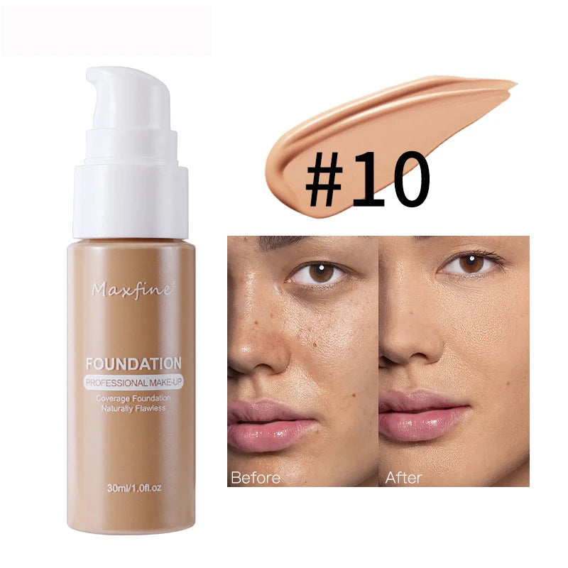 Liquid Foundation Effective Concealer Waterproof Sweat-resistant Makeup Professional Cosmetics - Tasawoq
