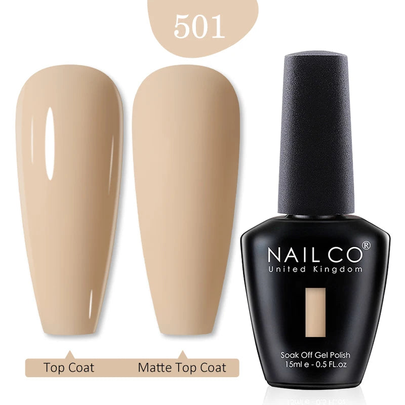 NAILCO Red Colors Series 15ML Nail Gel Polish Nail Supplies Semi Permanent For Nail Art Manicure Soak Off LED UV Hybrid Varnish - Tasawoq