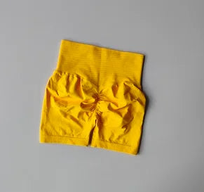 Peach Hip Lifting Sports Shorts Women High Waist and Waist Tightening Slimming Running Hip Speed Drying Three Point Tight Pants - Tasawoq