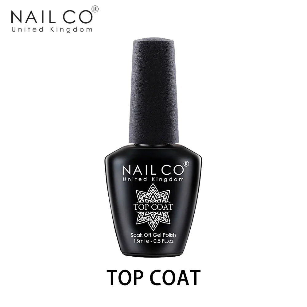 NAILCO 15ml Top Coat And Base Coat Art Design Gel Nail Polish UV Top Base Coat UV LED Soak Off Gel For Nail Decoration Varnish - Tasawoq