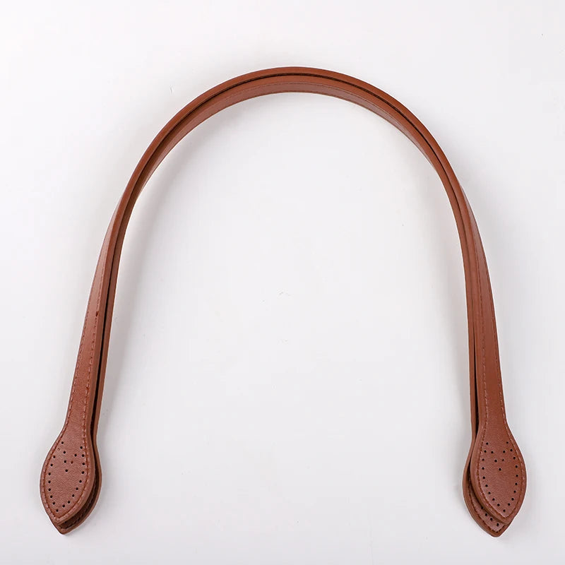 2Pcs 60cm PU Leather Bag Handle Shoulder Bag Strap Replacement Handbag Belt Straps DIY For DIY Women Handmade Bag Accessories - Tasawoq