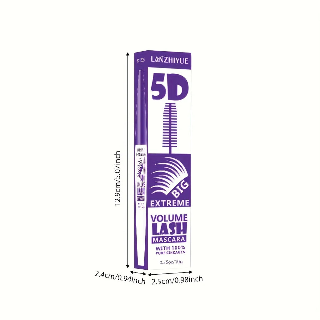 5D Extreme Volume Lash Mascara,Waterproof And Long-Lasting,Natural Thickening And Curling Eyelash Extension - Tasawoq
