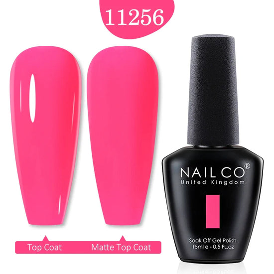 NAILCO Red Colors Series 15ML Nail Gel Polish Nail Supplies Semi Permanent For Nail Art Manicure Soak Off LED UV Hybrid Varnish - Tasawoq