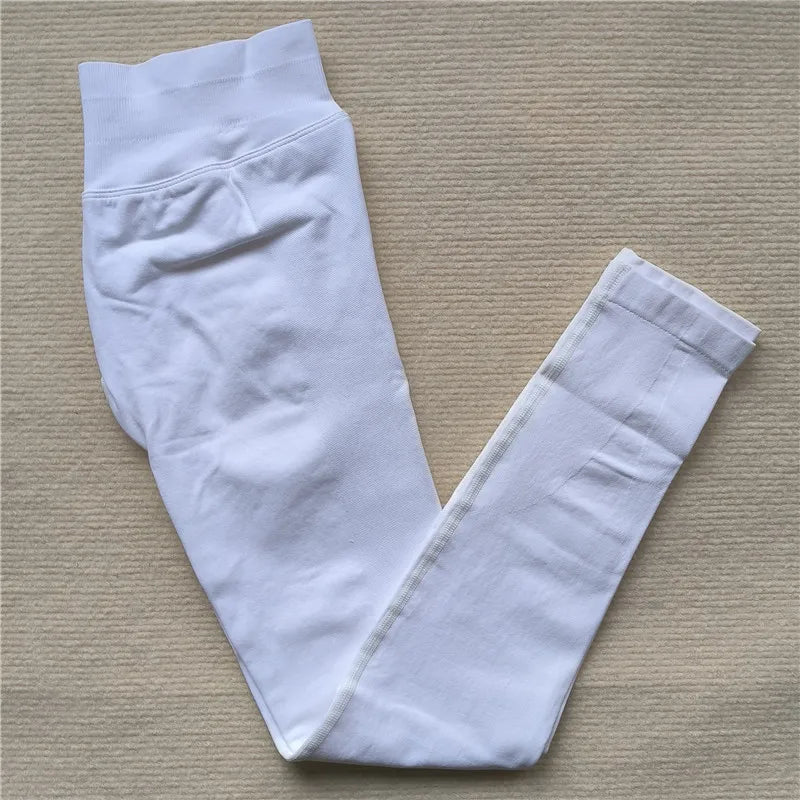 Seamless Sporty Leggings High Impact Yoga Leggings Fitness Pants Butt Lifting Tights Tummy Control Squat Proof Workout Tights - Tasawoq