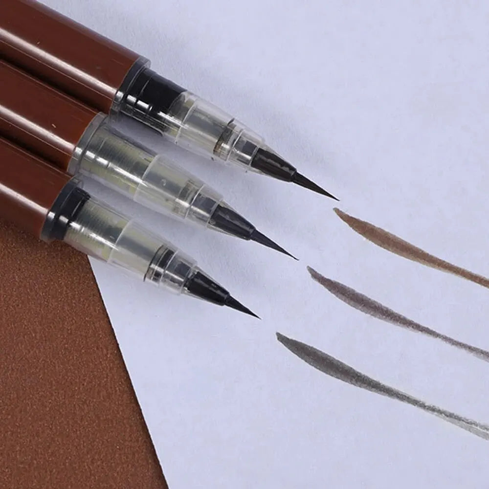 0.01mm Ultra Fine Liquid Eyebrow Pen Waterproof Natural Color Not Smudge Eyebrow BIYA Makeup Pencil - Tasawoq