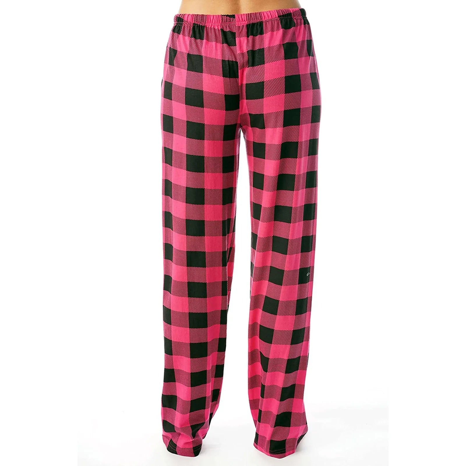 Women Christmas Pajama pants Autumn Winter Plaid Printed Pants Fashion Casual Wide Leg Pants Clothing Streetwear - Tasawoq