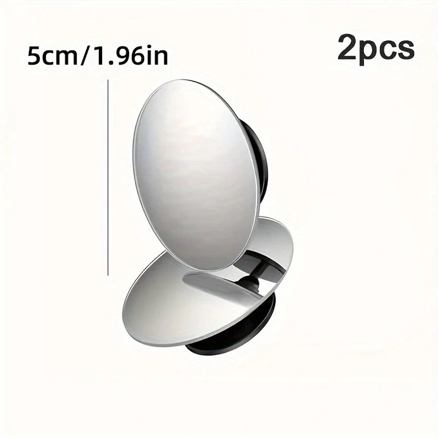 2pcs Fitted Car Blind Spot 360 Degree Swivel Rimless Reversing Aid Mirror