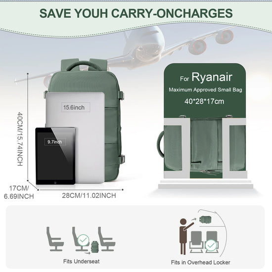 Ryanair Backpack 40x20x25 Cabin Bag Travel Backpack for Men Women Hand Luggage Leisure Laptop Backpack mochila para viaje cabina - Tasawoq
