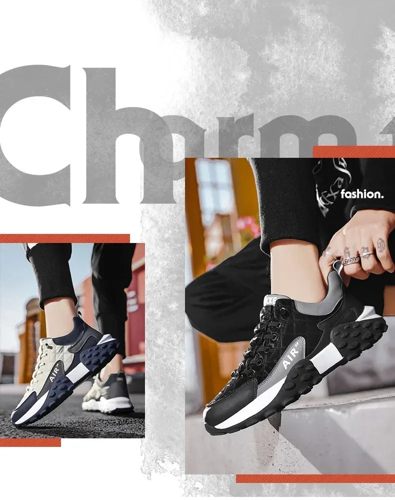 Men Shoes Platform Male Sneakers 2025 New Vulcanized Shoes for Men Casual Running Shoes Large Size 45 46 Hot Sapatos Masculinos - Tasawoq