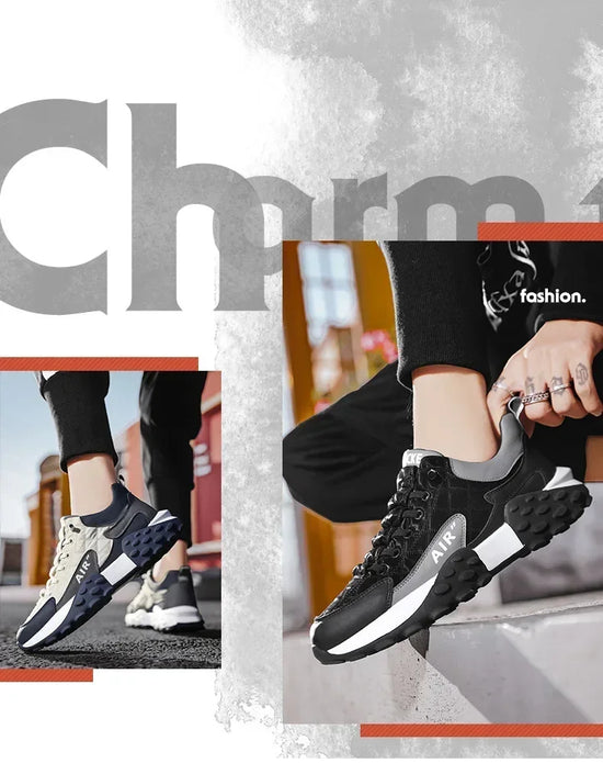 Men Shoes Platform Male Sneakers 2025 New Vulcanized Shoes for Men Casual Running Shoes Large Size 45 46 Hot Sapatos Masculinos - Tasawoq