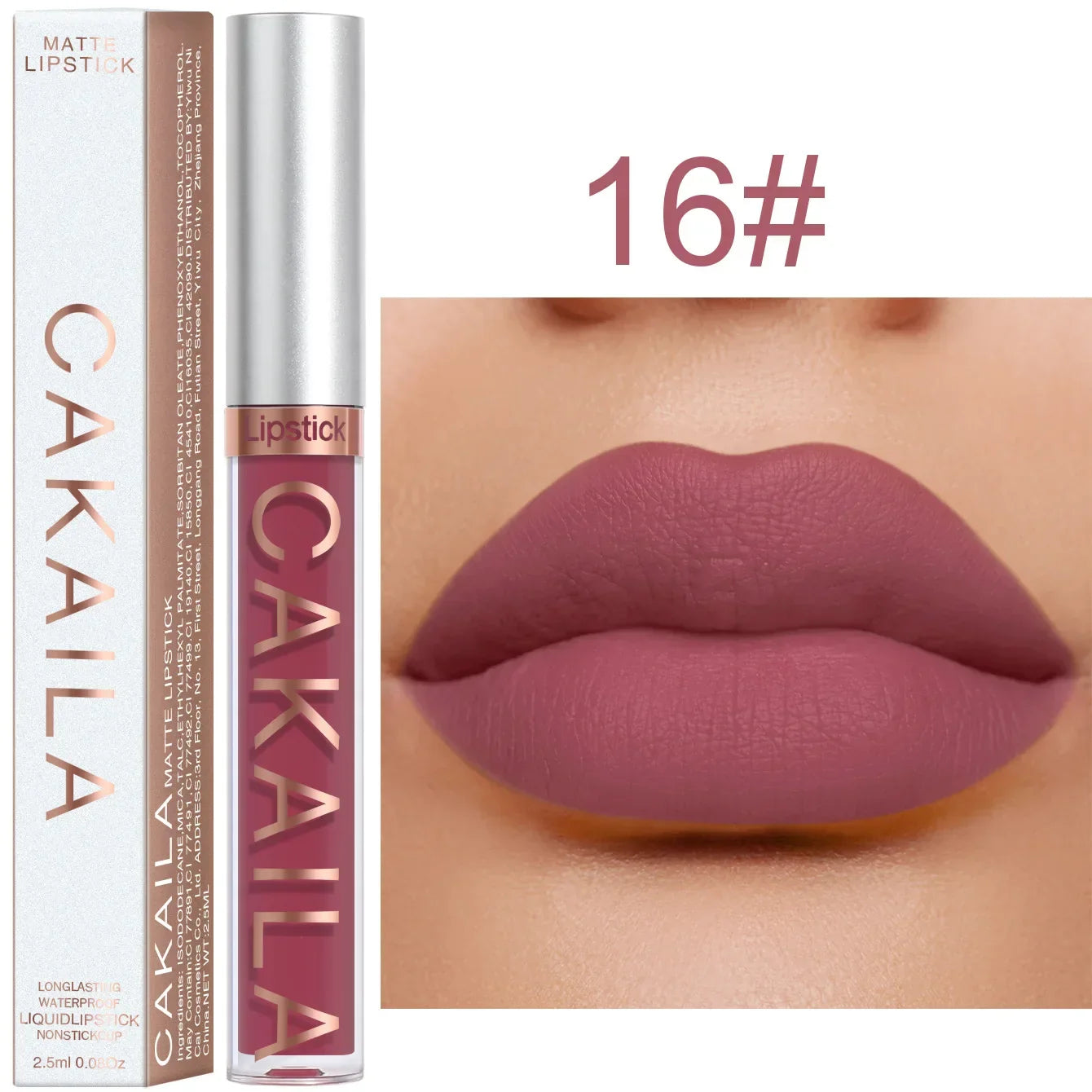 1PC Velvet Matte Lipstick Lip Gloss Light Red Liquid Lip Tint Cream Pigment Long Lasting Silky Texture Lips Women's Cosmetics - Tasawoq