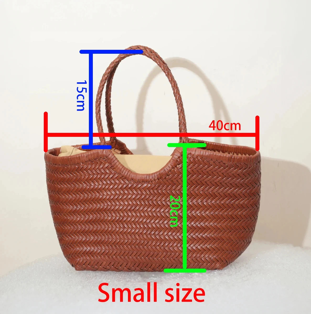 Handbags Women's Genuine Leather Shoulder Bag Weaving Casual Shopping Bag Vintage Big Tote Purse Cowhide Cross Hand Bags Lady - Tasawoq