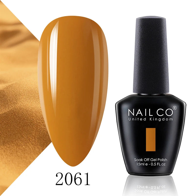 NAILCO 15ml Fresh Series Gel Nail Polish Design UV&LED Nail Gel Spring Summer Color Vernis Nail Art Glitter All For Manicure Set - Tasawoq